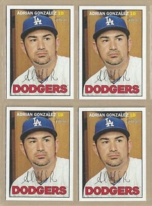 Lot of (4) 2016 Topps Heritage ADRIAN GONZALEZ #38 Dodgers -- FREE/FAST SHIPPING - Picture 1 of 1