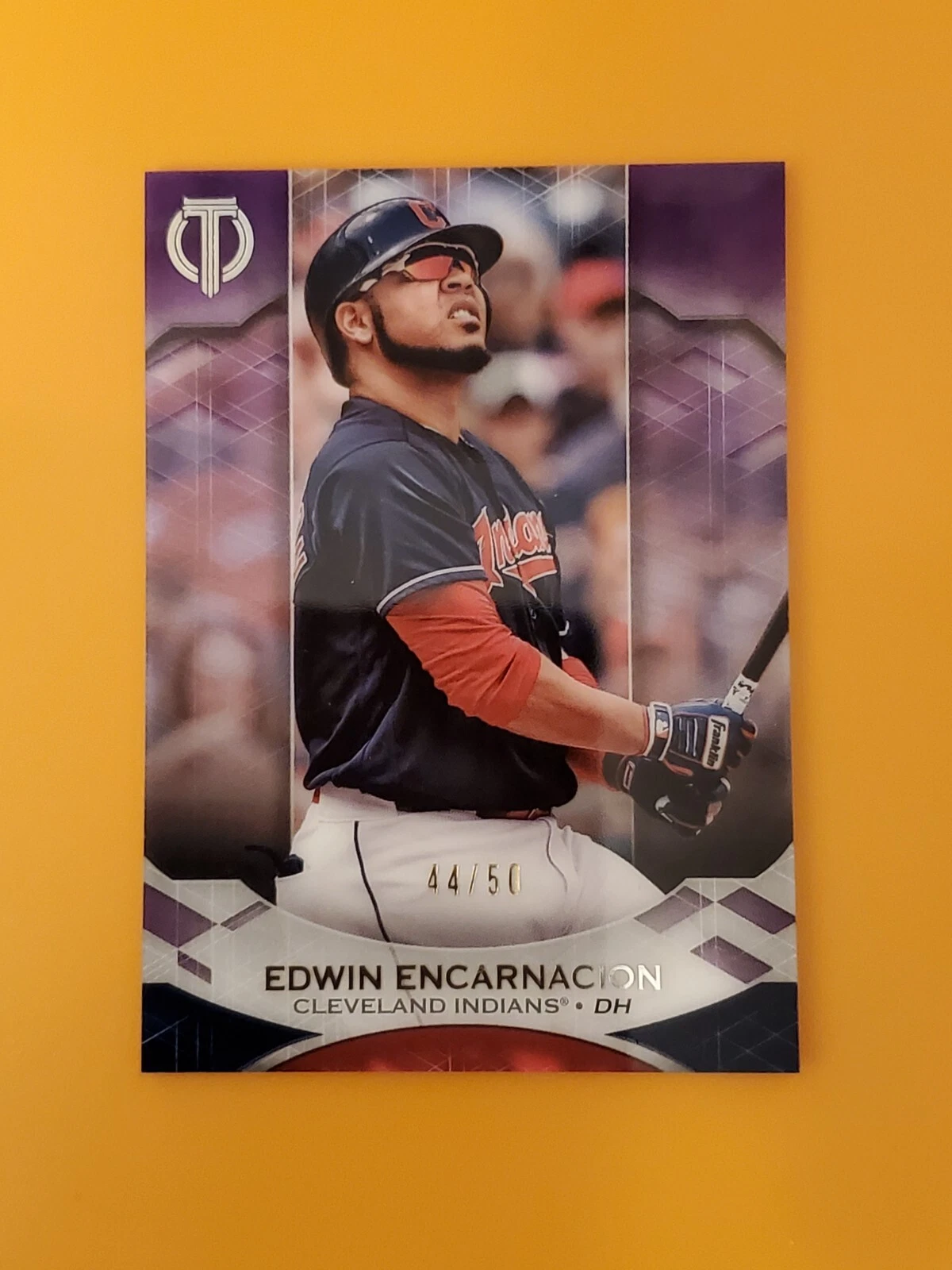 Edwin Encarnacion 2019 Topps Tribute Baseball Purple Parallel  #35  44/50