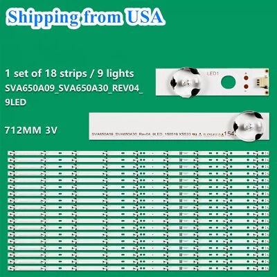 全新 LED 灯条适用于索尼 XBR-65X850C KD-65X8507C SVA650A09 SVA650A30 KD-65X8500C — 第 1/4 张图片