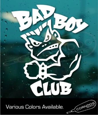 Bad Boy Club VINILO PEGATINA CALCOMANÍA AÑOS 90 COCHES CAMIONES SURF CALIFORNIA BEACH Foto 1 de 4