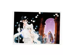 9.99 Sailor Moon Exhibition 2016 cartolina Serenity & Endimion 2 Naoko Takeuchi - Foto 1 di 2