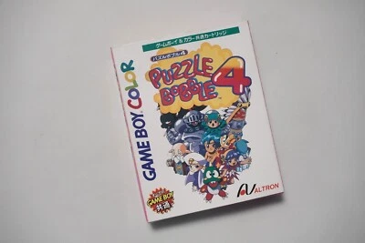 Game Boy Color Puzzle Bobble 4 boxed Japan GBC game US Seller - Image 1 of 4