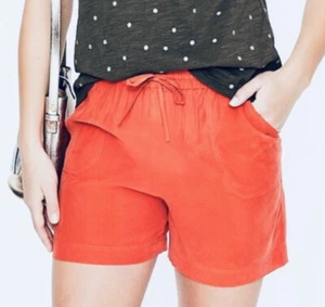 £45 • BODEN • Red Orange Pull-on Shorts With Pockets Sz 20-22 . BNWT - Picture 1 of 7