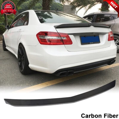 Alerón trasero de carbono real para Mercedes Benz W212 E63 sedán 2010-15 Foto 1 de 4