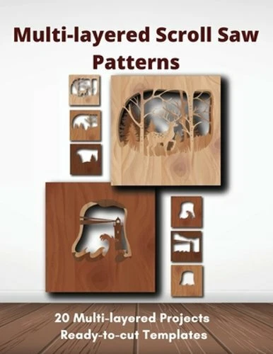 Multi-layered Scroll Saw Patterns: Templates for Scroll Saw Projects: New - Image 1 of 1
