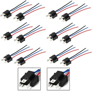 Wire Pigtail Male Harness 9003 HB2 H4 Fog Light Lamp Plug Socket Adapter Fit X12 - Picture 1 of 3