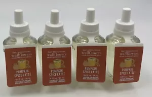 Lot Of 4 Bath & Body Works PUMPKIN SPICE LATTE Wallflower Refill Bulbs 0.8 Oz - Picture 1 of 1