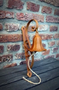 Türglocke Blüte Edelrost Gartendeko Landhausstil Nostalgie Tordeko - Bild 1 von 5