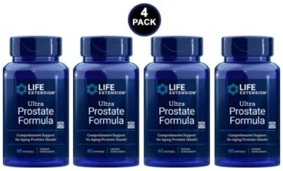 Life Extension Ultra Prostate Formula 60 cápsulas blandas x 4 botellas. Foto 1 de 4