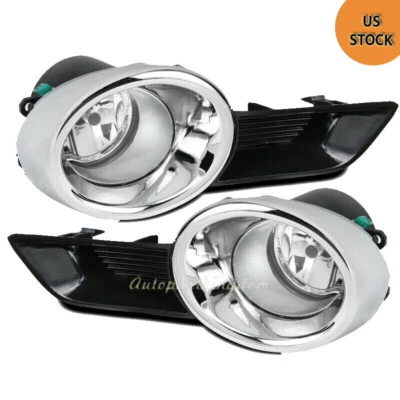 For 2008-2011 Toyota Highlander Clear Lens Bumper Driving Fog Light+Bulbs+Switch — 第 1/4 张图片