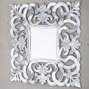 Wandspiegel Spiegel Wand Italien Barock Rokoko Chrome Französische Möbel Deko - Bild 1 von 1