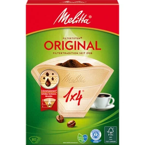 Melitta Original Filtri Per Caffè 1x4 Naturale Marrone 80 Pezzi - Foto 1 di 1