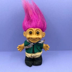 Vintage Russ Troll Outdoors Camping Fishing Good Luck Mascot Toy Figure 1990s - Picture 1 of 5