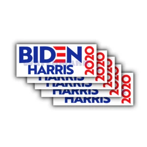 Adesivo paraurti Biden Harris 2020 - Joe Biden per il presidente democratico - CONFEZIONE DA 5 - Foto 1 di 3