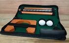 Golf Putting Set Complete With Case Wood And Brass Bank Of America Advertising 