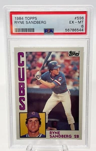 1984 TOPPS RYNE SANDBERG PSA 6 - Picture 1 of 2