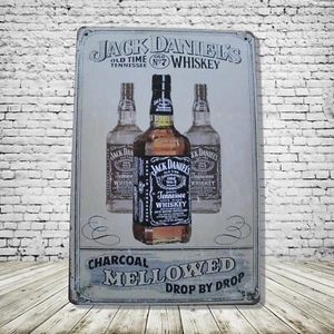 Jack Daniel's Vintage Stil Blech Metall Bar Schild Poster Mann Höhle Sammlerstück Neu - Bild 1 von 1