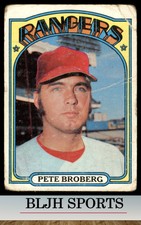 1972 Topps #64 Pete Broberg  RC Texas Rangers (A)