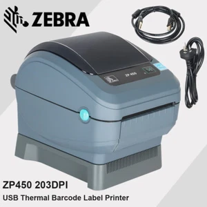 Zebra ZP450 Thermodirektdrucker für Versand Pakete Etikett USB2.0 203DPI - Bild 1 von 8