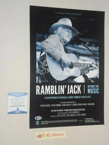 JACK ELLIOTT, PETER ROWAN SIGNED AUTOGRAPHED 11x17 PROMO POSTER BAS COA Q91859 - Picture 1 of 2
