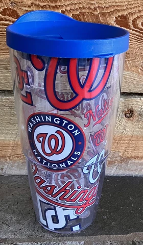 TERVIS Tumbler 24 Oz. Washington Nationals Baseball Tumbler Includes Travel Lid Cover