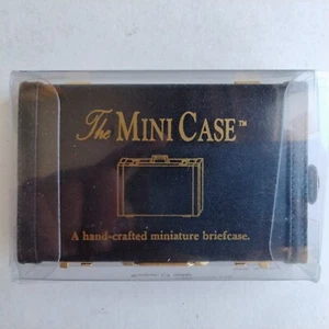 The Mini Case Handcrafted Miniature Briefcase Business Card Holder Working Latch - Picture 1 of 8
