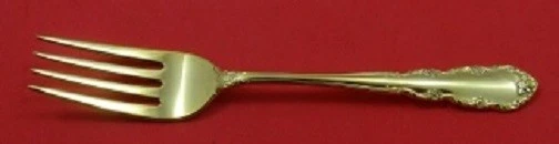 Garfo para salada Shenandoah Vermeil By Wallace prata esterlina ouro 6 1/4" - Imagem 1 de 1