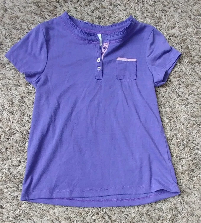 Gap Kids Girls Shirt Heart Buttons 6 - Image 1 of 3