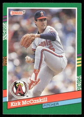 1991 Donruss #637 Kirk McCaskill - California Angels - Image 1 of 2