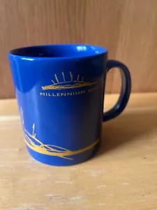 Millennium Dome 2000 Blue Souvenir Mug - Picture 1 of 2