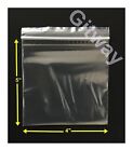 4" x 5" Reclosable Resealable Zip Top Lock Bag Clear Poly Plastic 5x4 Bags 2 ML
