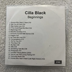 PROMO Cilla Black Beginnings (Greatest Hits & New Songs) 2003 Uk Cd Compilation - Imagen 1 de 3