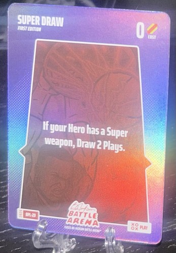 2026 BO JACKSON BATTLE ARENA SUPER DRAW PLAY CARD FOIL SP BPL-20