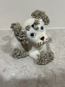 Vintage Lefton Anthropomorphic Spaghetti Poodle with Bug on Nose Figurine - Picture 1 of 5