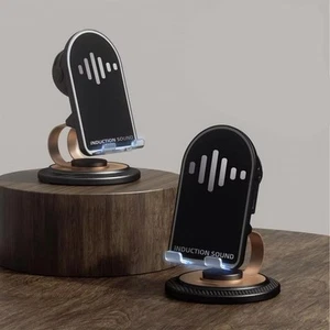Support de téléphone portable rotatif léger avec haut-parleur sans fil intég - Photo 1 sur 12