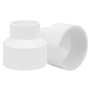2Pack 3" x 2" PVC DWV Reducer Coupling Adapter (Socket x Socket) Schedule 40 ... - Picture 1 of 7