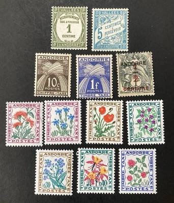 65. FRENCH ANDORRA ，post due stamp，MNH/MH - Image 1 of 2