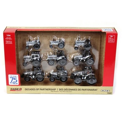 1/64 International Harvester 9 Piece Tractor Silver Chase Unit Set, 44226-Silver - Image 1 of 3