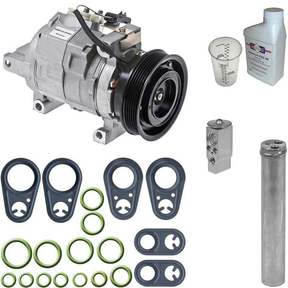 Cargador Omega compresor de CA con kit de reparación de aire acondicionado CSW para Chrysler 300 Dodge Magnum Charger Foto 1 de 1