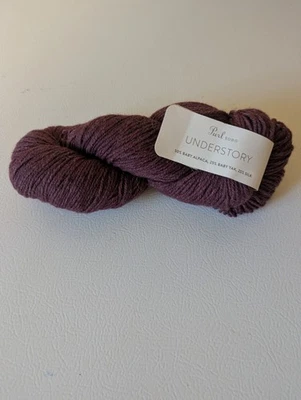 Purl Soho Understory 50%Baby Alpaca 25%BabyYak 25%Silk Yarn Ripe Plum 4250 250yd - Image 1 of 4