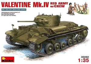 ✅ MiniArt 35092 Scala: 1:35 Valentine Mark IV in Red Army service with Crew - Foto 1 di 13