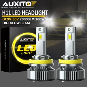 AUXITO H11 H16 LED Headlight Bulb Low Beam 200W 20000LM Super White Y19 Series - Picture 1 of 12