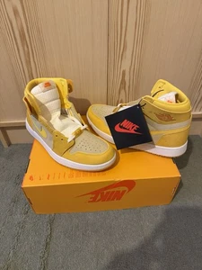 NIKE AIR JORDAN 1 ZOOM AIR COMFORT 2 TRAINERS YELLOW OCHRE UK 8 box no lid - Picture 1 of 6