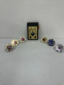 1993 Mighty Morphin Power Rangers Spin Fighters Launcher + 6 Spinners Zords - Bild 1 von 7