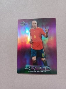 2022 Leaf Trinity Steel Andres Iniesta Numbered 6/6 Shirt Number Match. Beauty - Picture 1 of 2