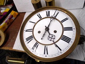 Antique Lenzkirch-2 Weight Vienna Clock Movement-Ca.1890-To Restore-#B172 - Picture 1 of 8