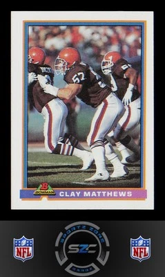 Clay Matthews - 1991 Bowman Card# 95 - Image 1 of 2