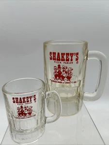 Shakeys Pizza Salor Menge (2) Becher 5 1/4 & 3"  - Bild 1 von 11
