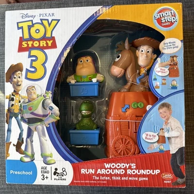 Disney Pixar Toy Story 3 Woody's Run Around Roundup Juego Buzz Lightyear Rex Hamm Foto 1 de 4