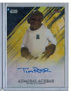 2018 TOPPS STAR WARS FINEST TIM ROSE AUTO 38/50 GOLD REFRACTOR AUTOGRAPH ACKBAR - Picture 1 of 1